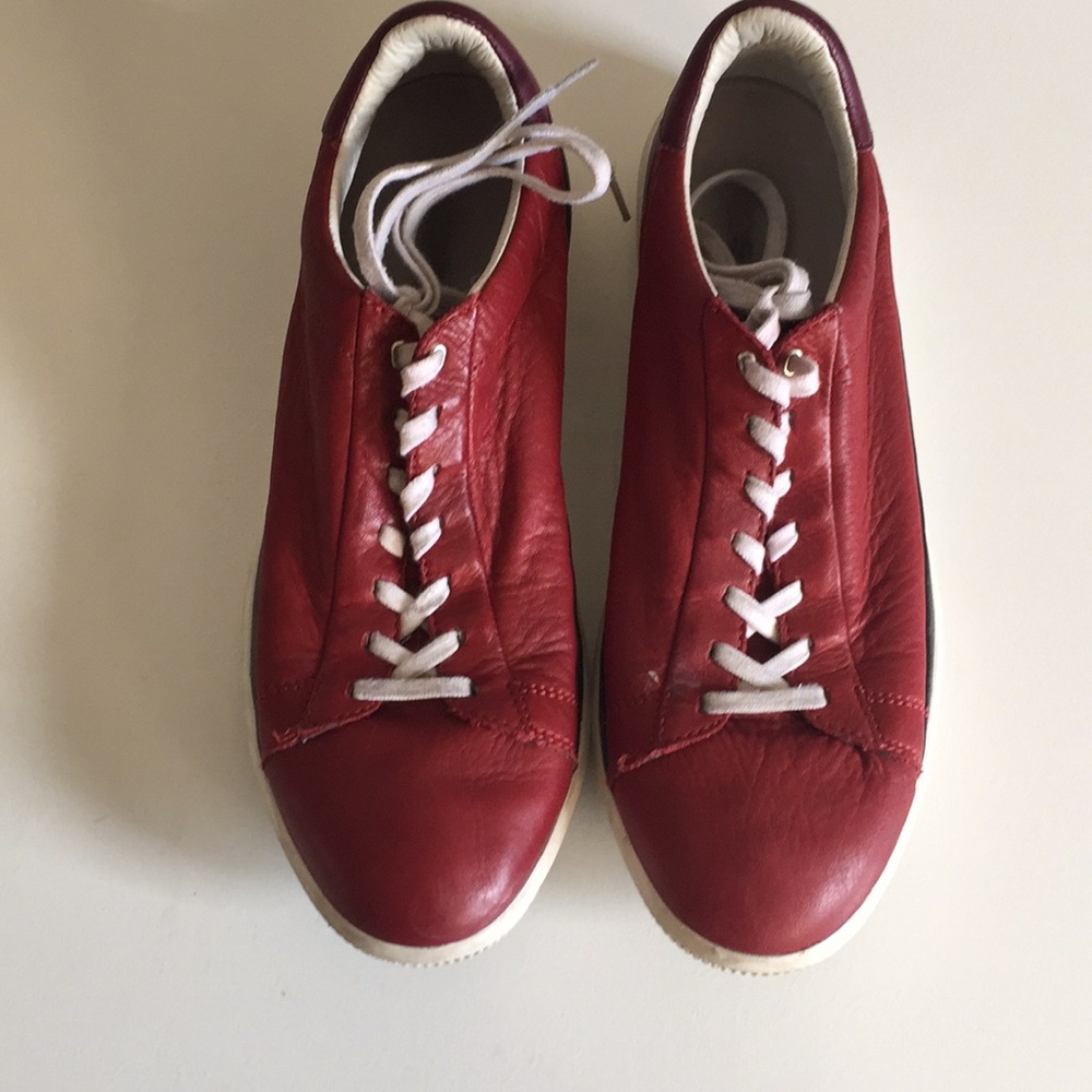 Diesel Men’s Red Leather Shoes 10